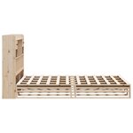 vidaXL Lit bibliothèque sans matelas 160x200 cm bois massif de pin