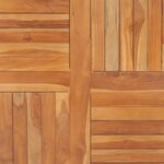 vidaXL Dessus de table Bois de teck solide Carré 90x90x2 5 cm