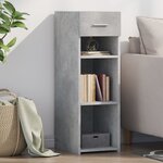 vidaXL Buffet gris béton 30x42 5x93 cm bois d'ingénierie