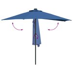 vidaXL Parasol de jardin Azur 294 x 150 x 224 cm tissu