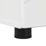 vidaXL Cabinet de salle de bain Blanc brillant 30 x 35 x 192 cm