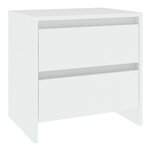 vidaXL Table de chevet Blanc 45x34 5x44 5 cm Aggloméré