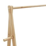 vidaXL Porte-vêtement avec étagères 96x45 5x150 5 cm bambou