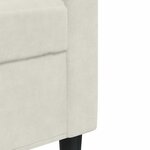 vidaXL Ensemble de canapés 4 Pièces avec coussins Crème Velours