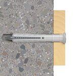 Fischer jeu de chevilles à tête fraisée hammerfix n8 x 60/20 s 50 pièces