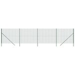 vidaXL Clôture en treillis métallique vert 1 4x10 m acier galvanisé