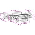 vidaXL Ensemble de canapés d'extérieur 9 pc Naturel