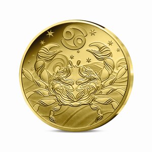 Signes astros - Cancer - Monnaie de 5€ 1/2g or