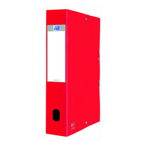 Chemise box oxford eurobox  24 x 32 cm dos 6 cm - rouge - lot de 10