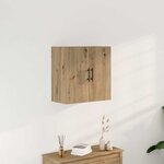 vidaXL Meuble mural chêne artisanal 60 x 31 x 60 cm Bois d'ingénierie