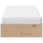 vidaXL Lit de jour avec matelas 100x200 cm bois de pin massif