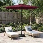 vidaXL Parasol de jardin avec base 270 x 270 cm Polyester