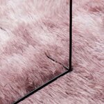 vidaXL Tapis Shaggy à poils longs NAVARRA rose poudré 60x100 cm