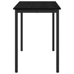 vidaXL Table de salle à manger / Table de repas MÉTAL