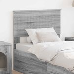 vidaXL Tête de lit Gris Sonoma 80 cm Bois d'ingénierie