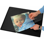 Sous-main q-connect simple pp antiderapant 50x63cm coloris  noir