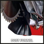 Einhell scie à onglet coulissante tc-sm 216 1500 w