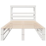 vidaXL Cadre de lit sans matelas blanc 90x190 cm bois de pin massif