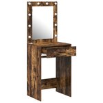vidaXL Coiffeuse Chêne fumé 50 x 41 x 135 cm Bois d'ingénierie