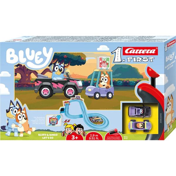 CARRERA 20063055 - First Circuit de voiture Bluey & Bingo - Lets Go