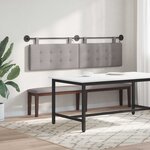 vidaXL Tête de lit suspendue Taupe Tissu