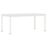 vidaXL Table de salle à manger / Table de repas Blanc 180 x 90 x 75 cm