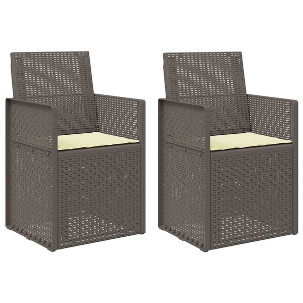 vidaXL Chaises de jardin salle à manger PP