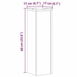 vidaXL Supports pour plantes 2 Pièces sonoma gris bois d'ingénierie