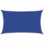 vidaXL Voile d'ombrage 160 g/m² rectangulaire bleu 5x8 m PEHD