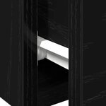 vidaXL Meuble mural avec tiroir 2 Pièces Chêne noir 102 x 30 x 20 cm