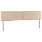 vidaXL Sommier à lattes de lit matelas cappuccino 120x190cm similicuir