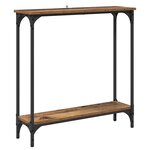 vidaXL Table console Bois Ancien 75 x 22 5 x 75 cm Bois d'ingénierie