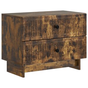 vidaXL Cabinet de chevet Chêne fumé 62 x 34 5 x 47 5 cm