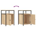 vidaXL Table de chevet chêne sonoma 40x42x60 cm bois d'ingénierie