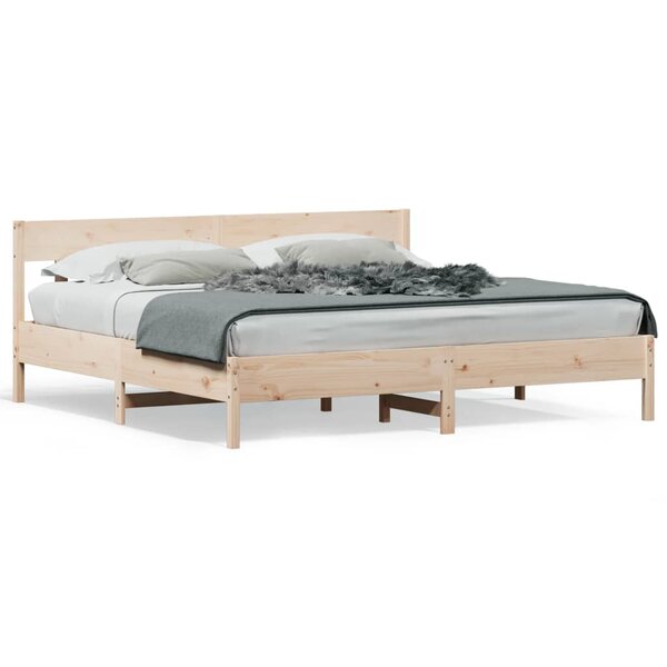vidaXL Cadre de lit sans matelas 180x200 cm bois massif de pin