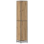 vidaXL Cabinet de salle de bain chêne artisanal 35 x 37 5 x 188 5 cm
