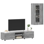 vidaXL Ensemble meuble TV FLORIN Gris Sonoma Bois d'ingénierie