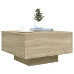 vidaXL Table basse chêne sonoma 55x55x31 cm bois d'ingénierie
