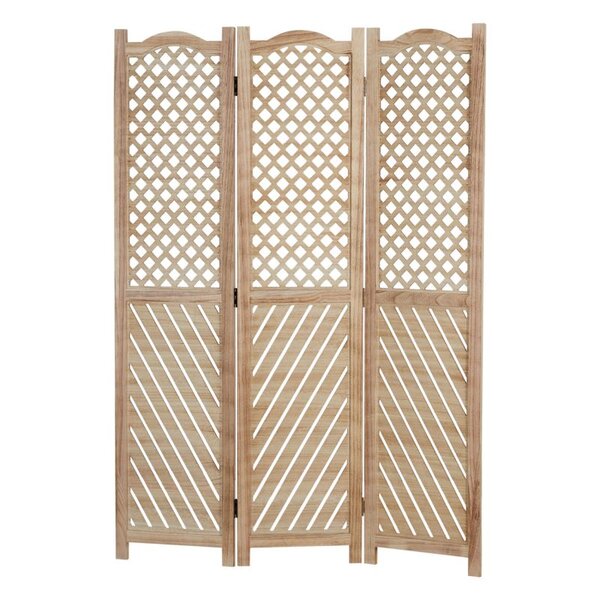 Paravent 3 pans bois écran pliable