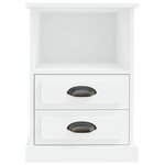 vidaXL Tables de chevet 2 Pièces blanc 43x36x60 cm