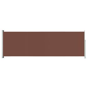 vidaXL Auvent latéral rétractable de patio 200x600 cm Marron