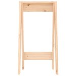vidaXL Tabourets lot de 2 40x40x75 cm bois massif de pin