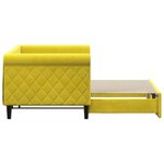 vidaXL Lit de jour avec lit gigogne jaune 80x200 cm velours