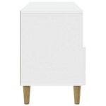 vidaXL Meuble TV 102 x 34 5 x 50 cm Blanc Bois d'ingénierie