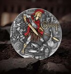 Pièce de monnaie en Argent 5 Dollars g 62.2 (2 oz) Millésime 2024 GLADIATORS