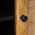 vidaXL Meuble TV Marron 80 x 33 x 46 cm Bois de mangue massif