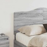 vidaXL Tête de lit Gris Sonoma 120 cm Bois d'ingénierie