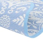 vidaXL Tapis d'extérieur bleu clair Ø200 cm PP