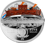 Pièce de monnaie en Argent 5 Dollars g 62.2 (2 oz) Millésime 2023 Three-Dimensional ARK OF NOAH 3D
