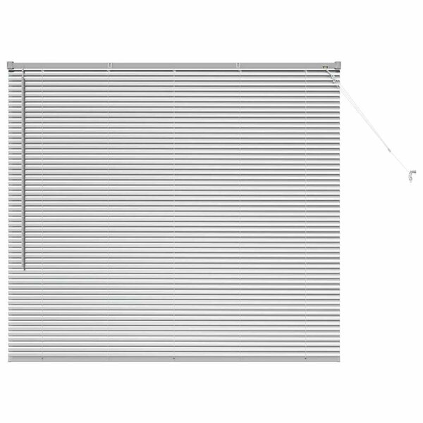 vidaXL Store de Fenêtre avec des rideaux Argenté 80 x 130 cm Aluminium